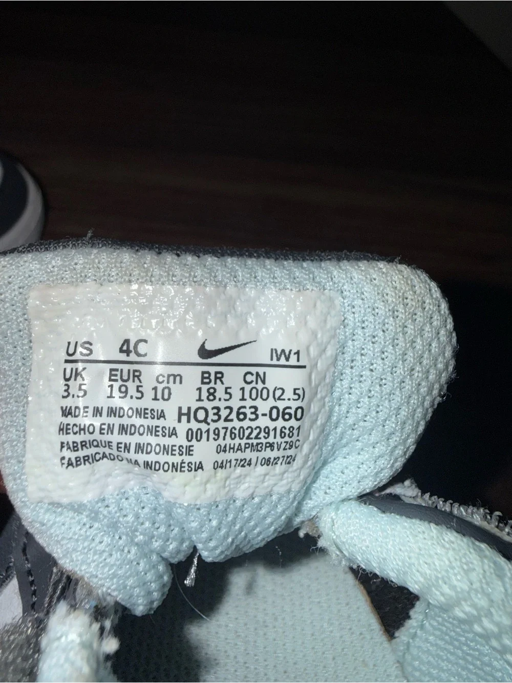 Nike Court Borough Low Recraft baby size 4c shoes